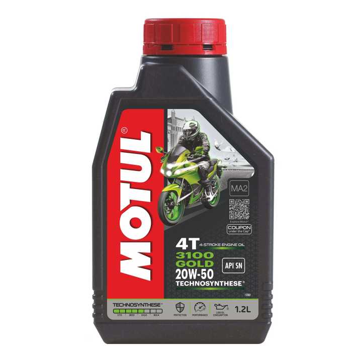 Motul 3100 GOLD 4T 20w501.2Ltr Engine Oil