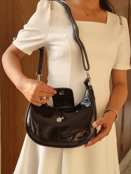 Ampersand%20Women%E2%80%99s%20Glossy%20PU%20Leather%20Saddle%20Bag%20with%20Dual%20Straps%20&%20Zipper%20Closure%20%E2%80%93%20Style%207702%20bag%20for%20women%20-%20Image%205