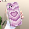 Jizetin for Realme 8 5G Back Cover Colorful Love Cream Wavy Edge Soft Silicone Phone Case. 