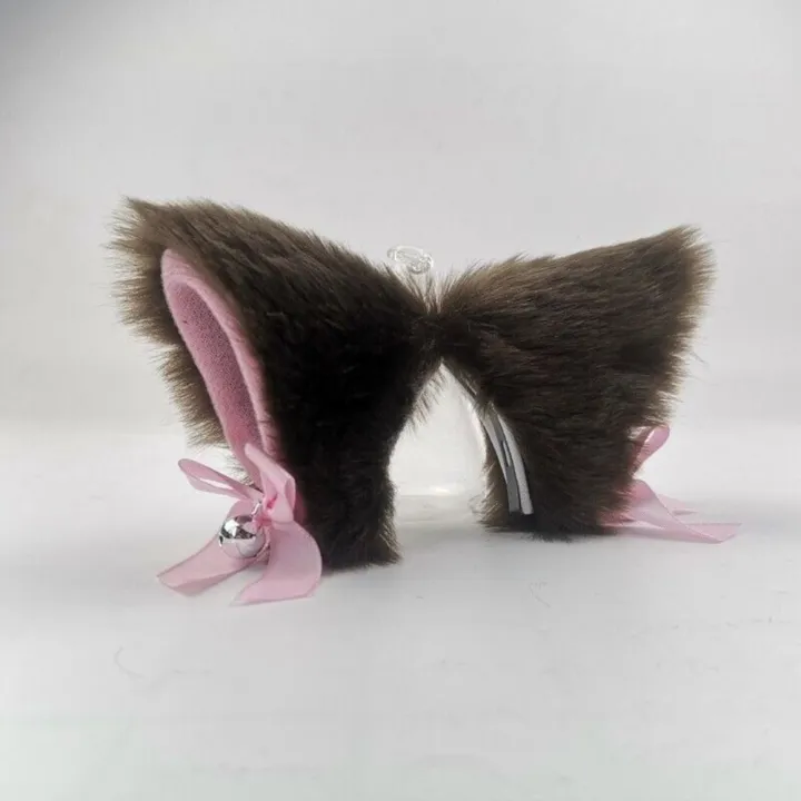 New%20Plush%20Helmet%20Cat%20Ears%20Decoration%20Touch%20Fastener%20Bell%20Cute%20Plush%20Stickers%20Plush%20Animal%20Ear%20Helmet%20Accessories%20Women%20-%20Image%208