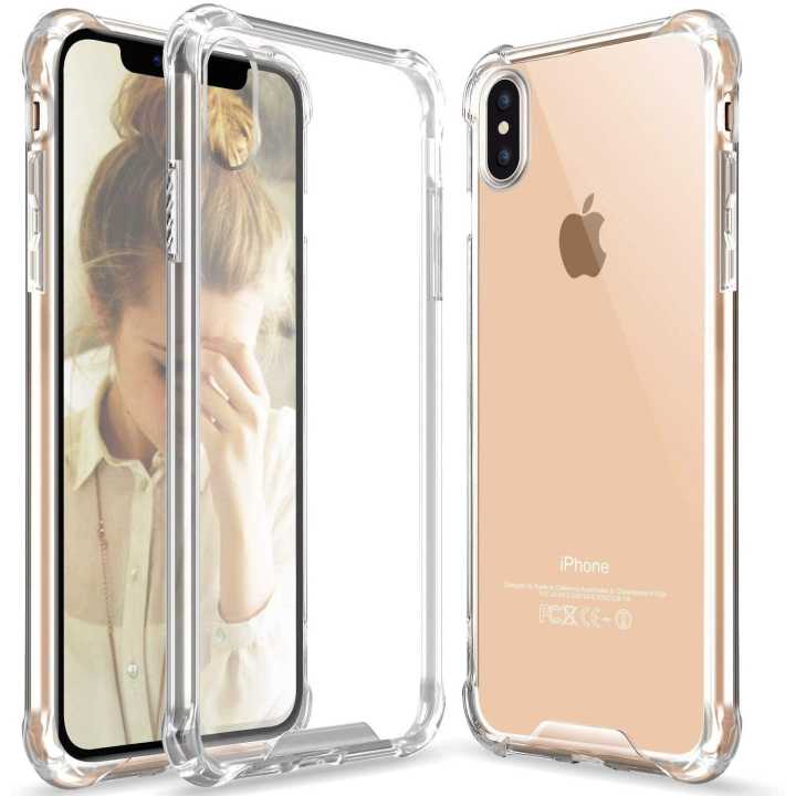 Xs Max case, iPhone Xs Max Crystal Clear Case Slim Hybrid Shockproof Anti-Scratch Hard Back Soft Shock Absorption Technology TPU Bumper Drop Protective Case