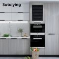 Sutuiying door stopper rubber 90 Width Wood Grain Door Stickers for Wardrobe Cupboard Table Closet Furniture Waterproof PVC Self Adhesive Wallpaper Home Decor. 