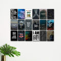 Motivational Mini Posters - Set of 18 (6x4 Inch) for Office and Home Decor. 