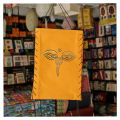 Orange Buddhaeye Design Lokta Paper Lamp Shade 7*10 Inch. 