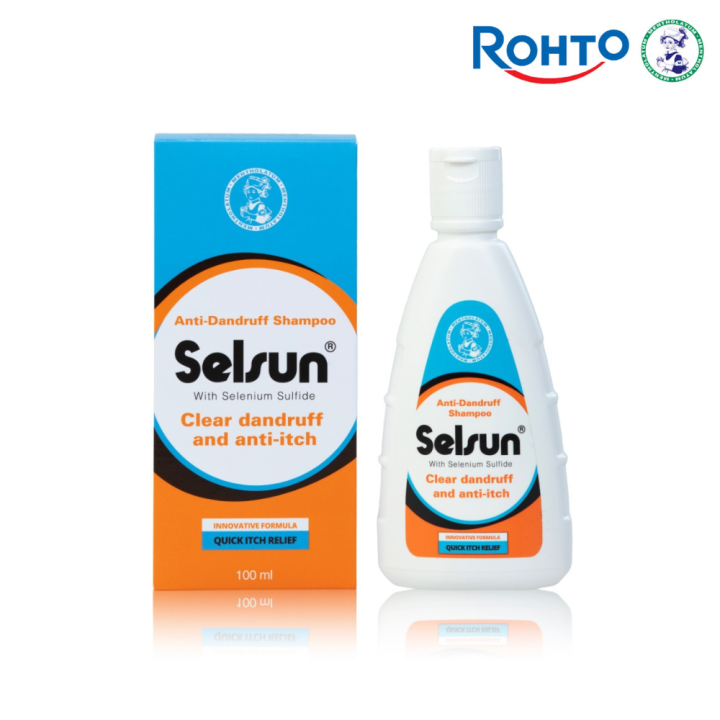 Rohto Mentholatum Selsun Anti-Dandruff Shampoo For Dandruff Control And Itchy Scalp 100ml