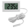 Mini LCD Digital Thermometer With Waterproof Probe Indoor Outdoor Convenient Temperature Sensor For Refrigerator Fridge Aquarium. 