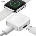 Sutuiying Portable Wireless Watch Charger Type C IOS Two interfaces For Apple Watch S10 9 8 7 6 5 4 3 2 SE Ultra Series Fast Charger. 