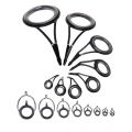 8 Pcs/Set Fishing Rod Guides Tip Fish 5-18mm Dia & 8 Pcs Fishing Rod Guide Oval Fishing Rod Eyes Guides Line Rings Pole. 