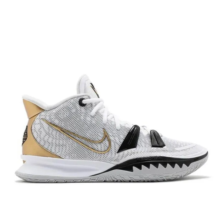 Kyrie 2 shoes white and gold best sale