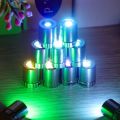 10Pcs Durable Small Mini LED Light Battery Powered Colorful Light Bulb Electronic Toys Accessories for Lantern Wick Base. 