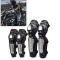 Pro Biker Stainless Motorcycle Elbow & Knee Pads Protectors Guards Protective. 