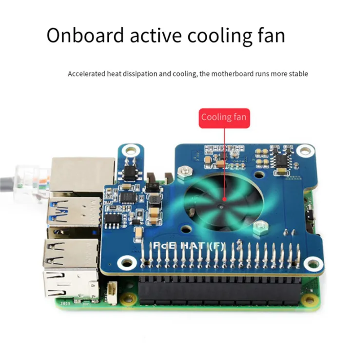 (GGBR)%202X%20for%205%20PoE%20HAT%20802.3Af/At%20GPIO%20Expansion%20Board%20with%20Cooling%20Fan%205V/12V%20for%205%20-%20Image%204