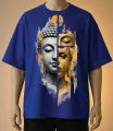 Buddha & Golden Buddha Artistic Printed T-Shirt –Blue, Black, White, Cream, maroon, Brown. 