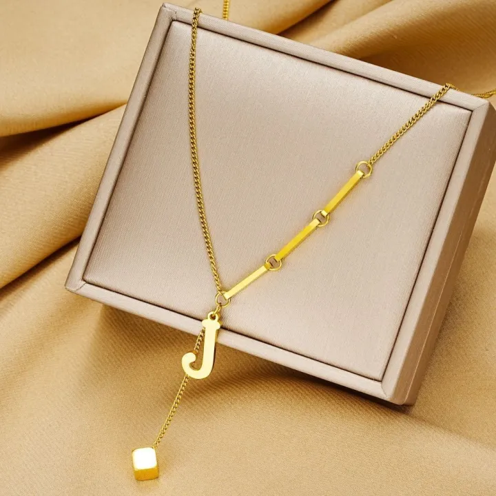 Enacolor%2018K%20Plated%20Stainless%20Steel%20Initial%20Necklaces%20Letter%20Pendant%20for%20Accessories%20-%20Image%206