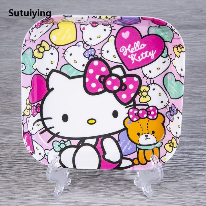 Sutuiying%20Cute%20Sanrio%20Hello%20Kitty%20Kuromi%20Fruit%20Tray%20Plastic%20Anime%20Dessert%20Hot%20Selling%20Plate%20Kitchen%20Plates%20children%20Snacks%20Cartoon%20Kids%20Dining%20Plates%20-%20Image%203