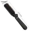 Sutuiying 1PCS Soft Boar Bristle Beard Brush Hairdressing Hair Styling Comb New style For Beard Men's Shaving Brush Fold Beard And Mustache Brush. 