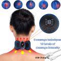 Electric Pulse Neck Massager 8 Modes 19 Gears Cervical Back Muscle Pain Relief Tool Shoulder Leg Body Mini Massage Relax Cushion. 