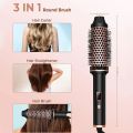 Thermal Brush 1.5 Inch Heated Curling Brush Ceramic Curling Iron Volumizing Brush Heating Round Brush Travel Hair Curler Comb. 