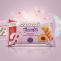 Bauli Moonfils Croissants Combo Pack | Strawberry, Chocolate & Vanilla Creme Filled Croissants | Imported Snack Nepal. 