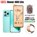3 in 1 For Honor 400 Lite Shockproof Phone Case for Honor X8C X7C X8B X7B X6B Ceramic Frosted Film+Camera Lens Film. 