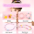 Nechibaby- Children DIY Handmade Beaded Toys Girls Jewelry Making Kit Toys Beads Crafts Making Bracelet Necklace Toys Kids Creative Gifts. 