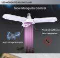 LED Mosquito Killer Light Foldable 3 Blade Garage Ceiling Lamp. 