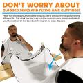 Beard Apron Cape Beard Trimming Bib for Men Shaving with 2 Suction Cups for Mirror. 