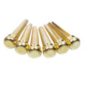 CGearuppt Guitar Bridge Pins 6pcs Copper Endpin 6 String Pegs With Electric Acoustic Guitar Replacement Parts. 