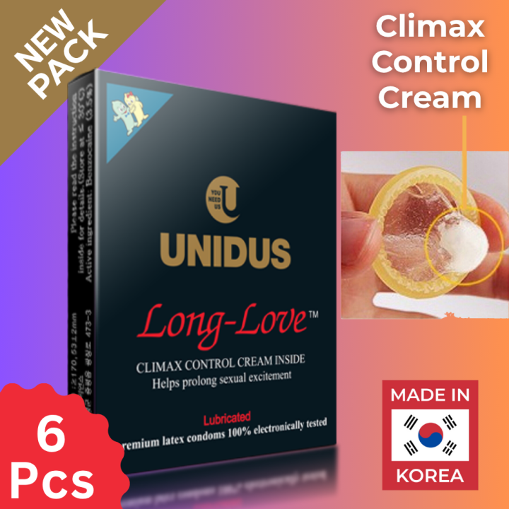 Unidus Long Love Korean Condom 6 pcs Climax Delay