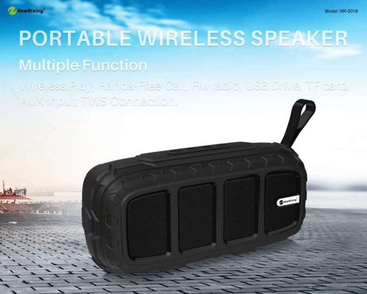 New Rixing NR-5018 6W Wireless Portable Outdoor Bluetooth Speaker