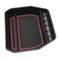 2 Pcs Car Accessories: 1 Pcs Black Trunk Side Storage Mesh Bag & 1 Pcs Car Armrest Storage Box. 