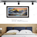 Single Panel Mountain Art Painting Print  | Extra Small Small Medium Large Extra Large | Fiber Frame With Glass |. 