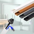 High Quality 1m Wire Conduit Rectangle Paintable Cord Hider Self-Adhesive PVC Electric Wire Slot Floor. 