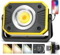 Rechargeable LED Work Light, Portable 10W COB Flood Work Light 1000 Lumens. 