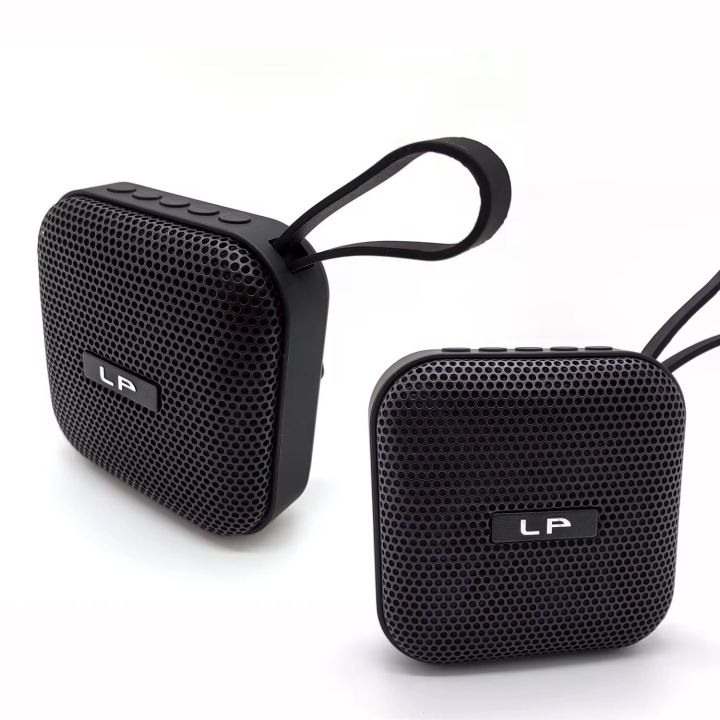 Speaker Waterproof & Wireless Bluetooth Speaker | IPX4- LP V80 Portable Active USB TF BT | 6 Months Warranty|  Stereo Bass Sound Circular mini speaker with FM Radio