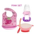 Combo set 4 in 1 Baby Feeding Set meal Set Bowl with spoon fruit pacifier Foldable bib By Desire - Baby Feeder |. 