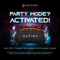 (New Launch) Ultima Thunder Speaker, 110Watt RMS Output, 220 Watt Peak Output, Ultima Supreme Sound, Bluetooth V5.3, Dual Equalizers, Support Multiple Link (Up to 100 speakers), Extra Bass Technology, Dynamic RGB LED Lights |. 