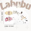 30 Sheets/set Cartoon Labubu Series Temporary Tattoo Stickers Cute Children Waterproof Tattoo For Kids Funny Birthday Gift Mystic. 