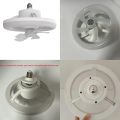 Lighting ceiling fan with 360 � rotation and 3 wind speeds of 48W. 