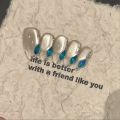 【Lanling King】Pure handmade high-end cat's eye handmade nail temperament nail art versatile fairy bow. 