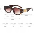 Urban Retro UV400 Versace Steampunk Sunglasses With Square Men's Clothing Brand Design. 