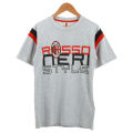 Grey Cotton Round  Neck New ACM 1899 Printed T-Shirt For Boys. 