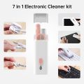 7 in 1 Electronic MultiCleaner kit brush, Cleaning Kit for Monitor Keyboard Airpods, Screen Dust Brush Including Soft Sweep, Swipe, Airpod Cleaner Pen, Key Puller and Spray Bottle(Multi Color). 