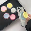 HOCE Macaron Colorful Round Silicone MagSafe Magnetic Mobile Phone Grip Tok Holder For iPhone Samsung Retractable Desktop Fold Phone Stand. 