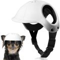 Durable Windproof Dog Helmets Ear Holes Sturdy Pet Motorcycle Helmet Hat Lightweight Breathable Sport Doggy Cap Puppy. 