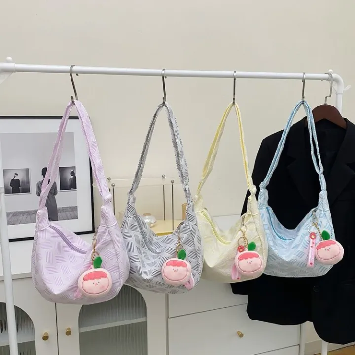 Dumpling%20Bag%20Small%20Bag%20Bag%20Women's%202023%20Summer%20New%20Travel%20Travel%20Crossbody%20Bag%20Ins%20Simple%20Large%20Capacity%20Armpit%20Bag%20-%20Image%202