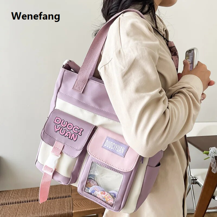 Wenefang%20transparent%20bag%20School%20Bags%20For%20Teenage%20Girls%20Kawaii%20Shoulder%20Bag%20Women%20Handbags%20and%20Purses%20Multipockets%20Transparent%20Itabag%20New%20Crossbody%20Bags%20-%20Image%204