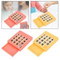 Sliding Block Game Logical Game Intelligence Puzzle Brain Teaser Toy Number Cognition Slide Puzzle for Kids Children Gifts. 