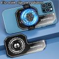 Monologuee 1Pcs Mobile Phone Cooling Plate Compatible Magnetic/ Back-clip Radiator Universal Mini Game Cooler Expand Area Radiating Sticker. 