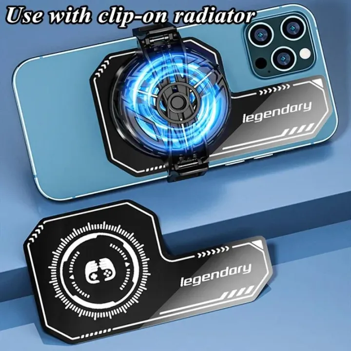 Monologuee%201Pcs%20Mobile%20Phone%20Cooling%20Plate%20Compatible%20Magnetic/%20Back-clip%20Radiator%20Universal%20Mini%20Game%20Cooler%20Expand%20Area%20Radiating%20Sticker%20-%20Image%202
